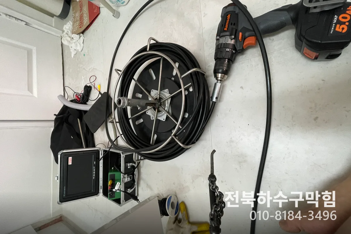 익산시 성당면 하수구막힘 시공 현장 2